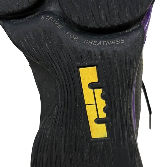 Nike LeBron Witness IV Mens Sz 15 Zoom Freak 1 Black Purple Yel Basketball Shoes - Picture 12 of 12